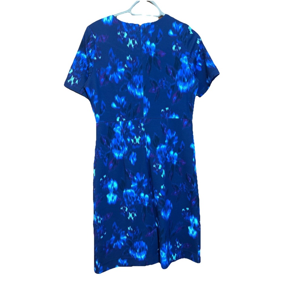 Lands' End Women's Dress Size 6 Black Short Sleeve Lace Overlay Pockets Classic - Picture 7 of 7